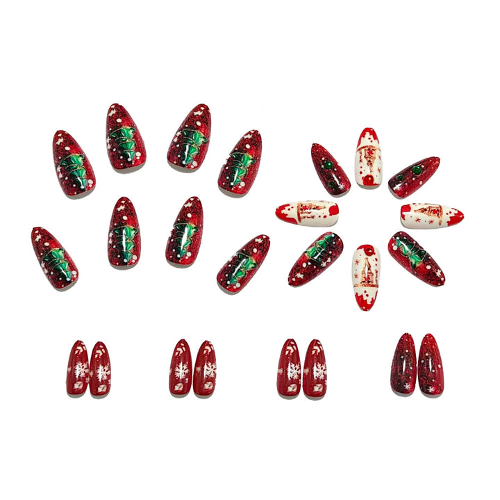 Festive artificial nails with winter motif Stornfield