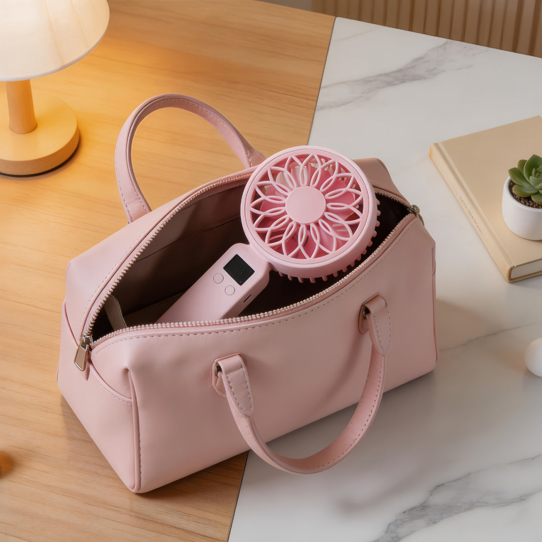 Women Portable Mini Fan with Digital Control Stornfield