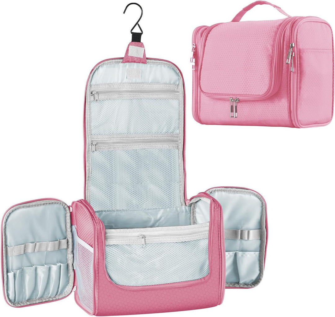 Cosmetic organizer with hooks and multiple compartments Stornfield