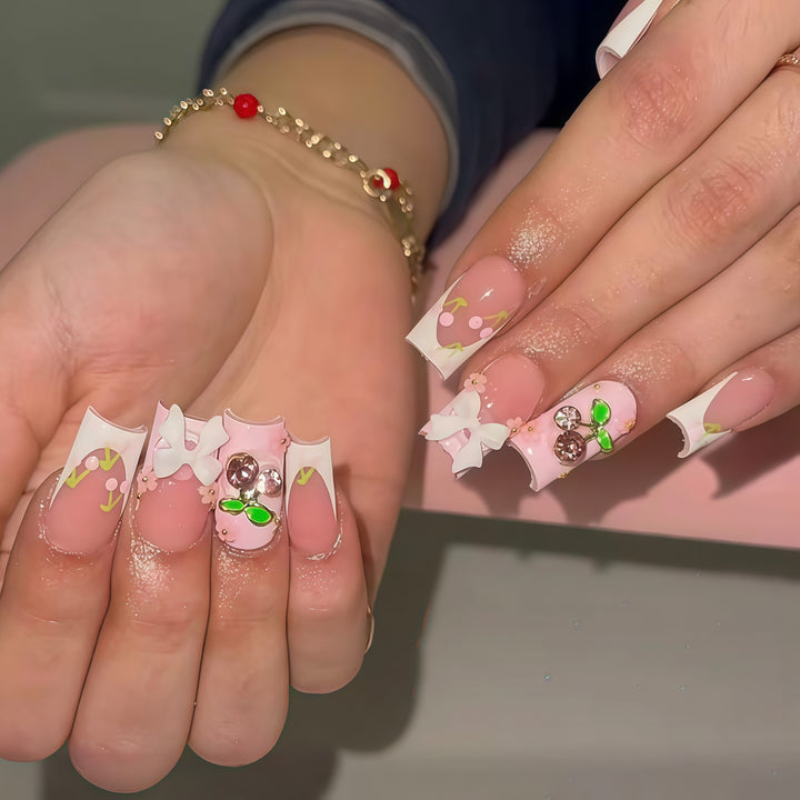 Floral-Inspired Press-On Nail Enhancements Stornfield