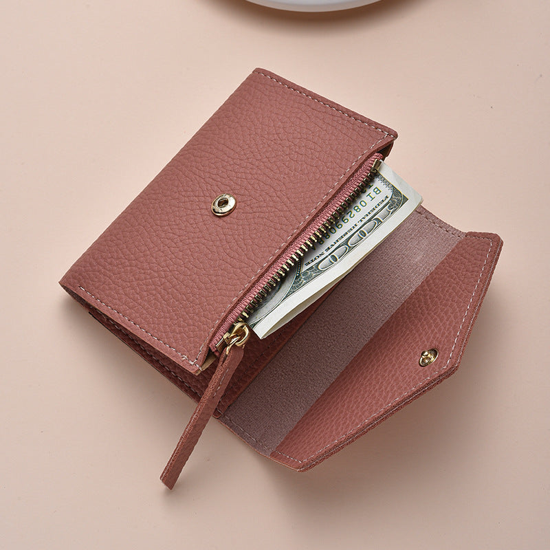 Textured Leather Coin Wallet Stornfield