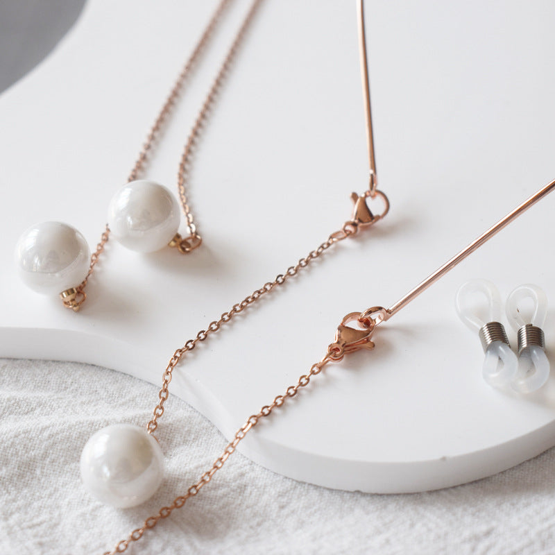 Elegant Long Pendant Pearl Earrings Stornfield