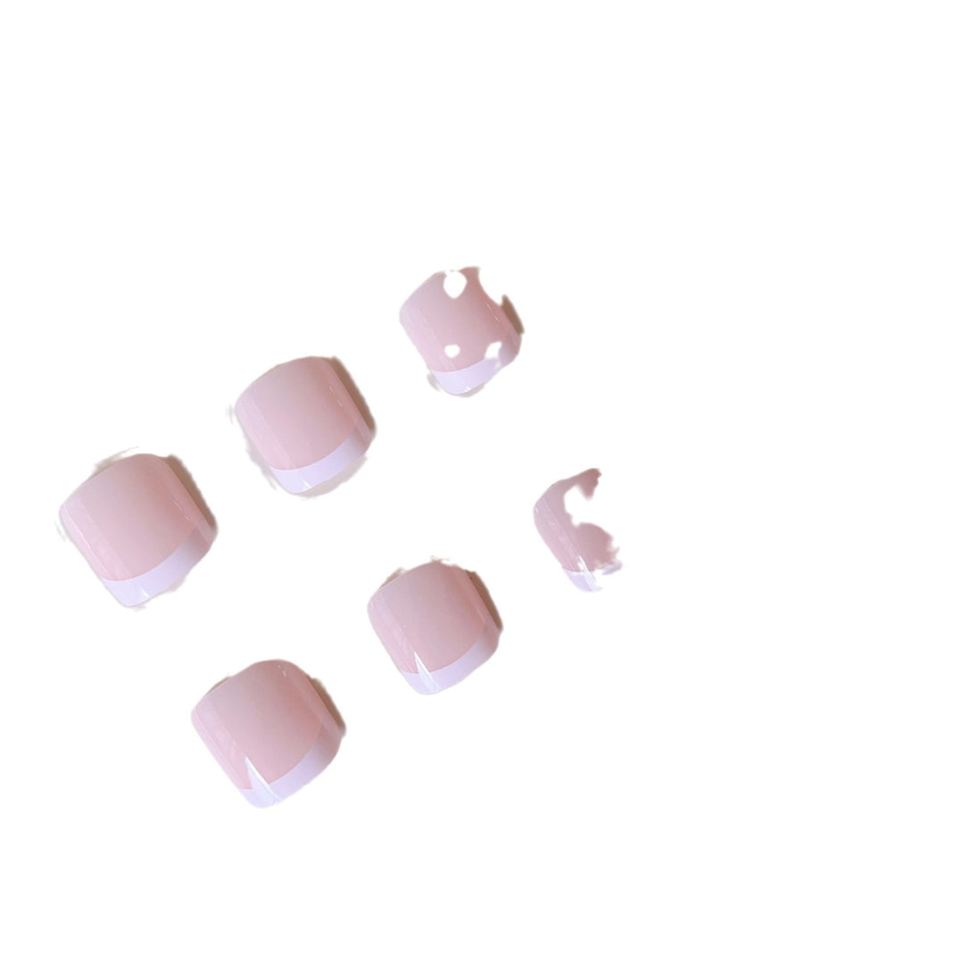 Decorative Press-On Toenails with Elegant Accents Stornfield