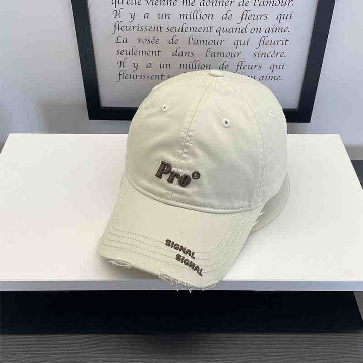Women's Casual Distressed Embroidered Baseball Cap Stornfield