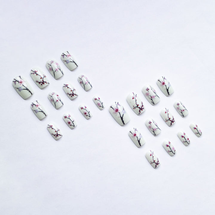 Floral Cherry Blossom Nail Art Kit