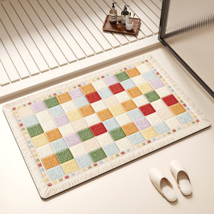 Colorful Geometric Kitchen Mat