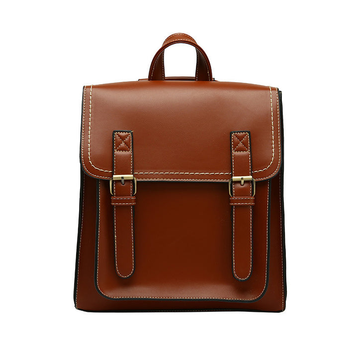 Structured Leather Backpack