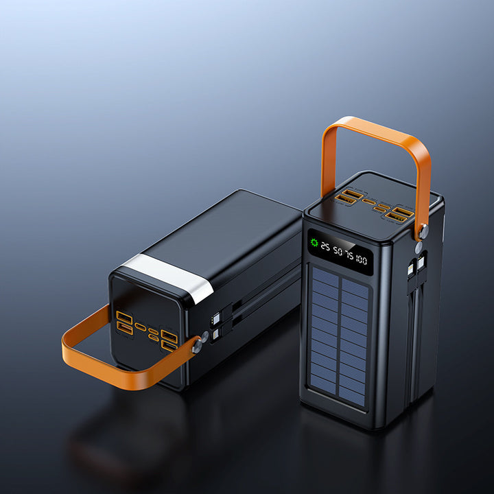 Portable solar power bank with multifunctional charging function and digital display Stornfield