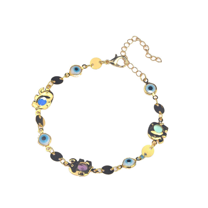 Colorful Eye Charm Statement Necklace Stornfield