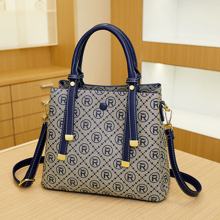 Textured Faux Leather Handbag