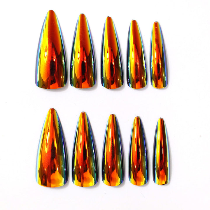 Glossy Stiletto Nail Art Stornfield