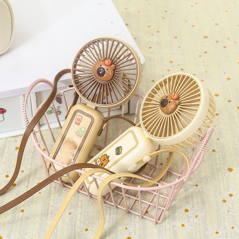 Women's Portable Mini Hand Fan with Cute Animal Design Stornfield