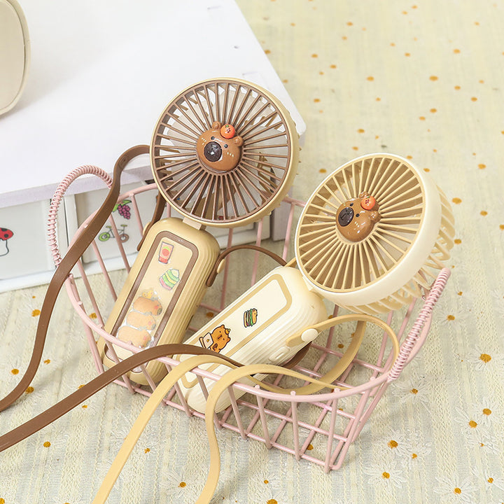 Women's Portable Mini Hand Fan with Cute Animal Design Stornfield