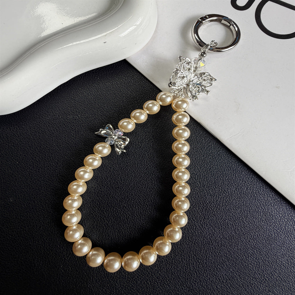 Elegant Pearl Keychain Holder Stornfield