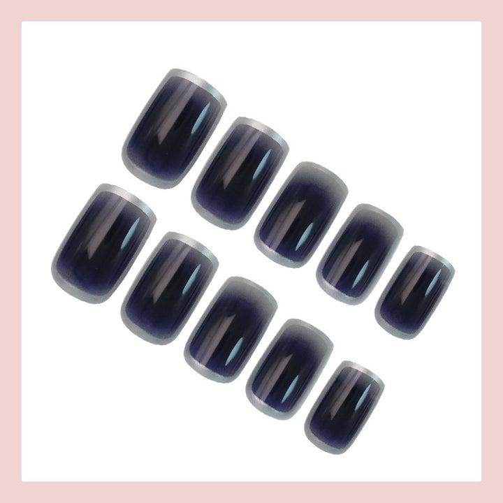 Acrylic nail set with luxurious gradient and modern accents Stornfield