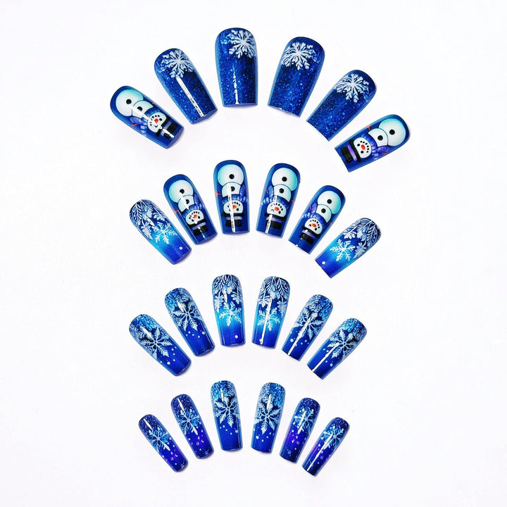 Creative art nails with festive snowman design Stornfield