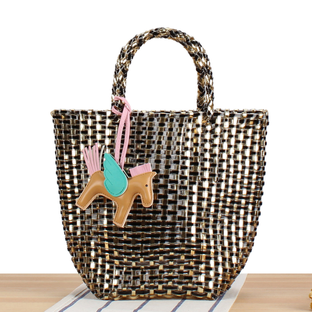 Playful basket bag with unique pendant Stornfield