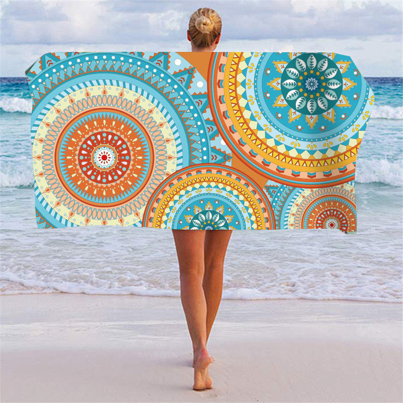 Beach towel with creative dollar design Stornfield