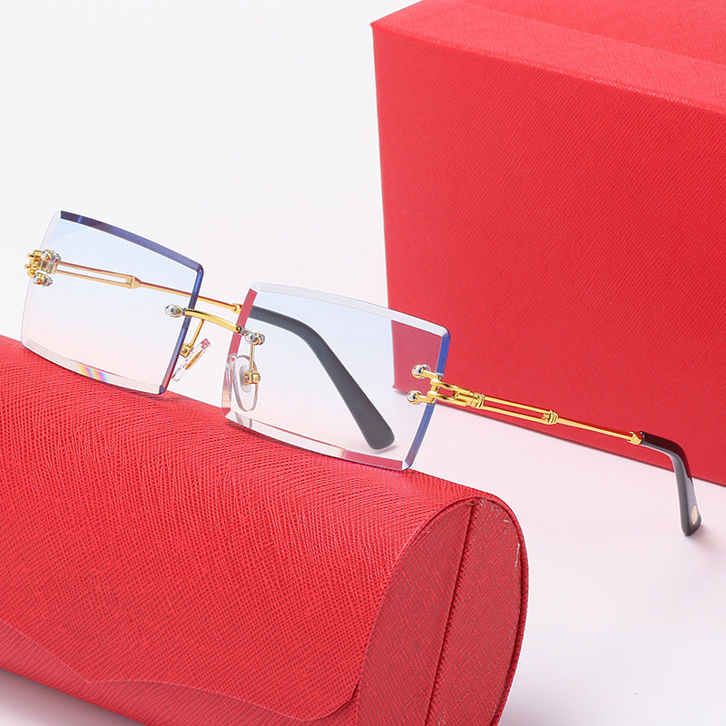 Ladies stylish square sunglasses with luxurious metal accents Stornfield