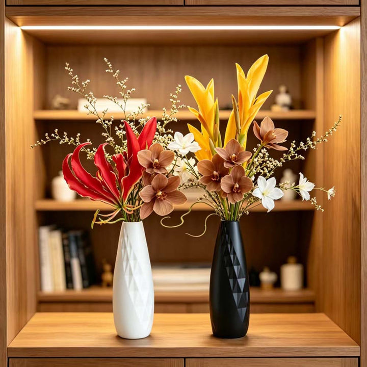 Geometric Textured Decorative Flower Vase Stornfeild