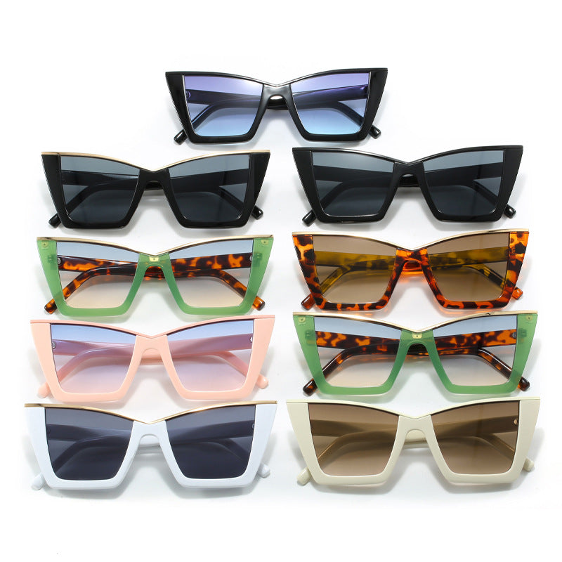 Ladies square sunglasses with golden details Stornfield