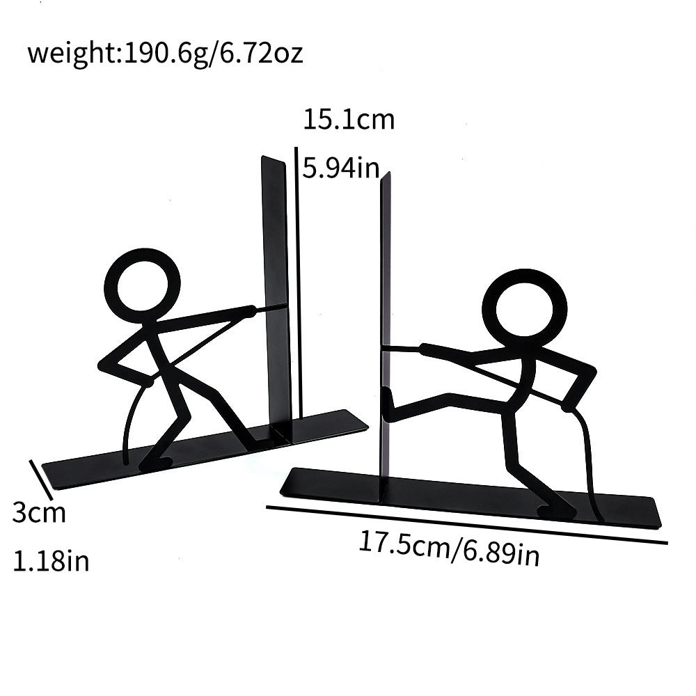Fun Stick Figure Bookends