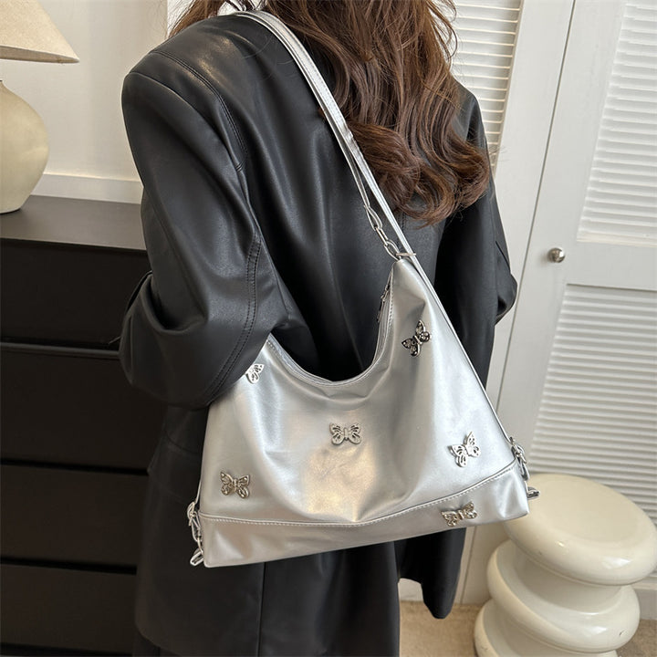 Elegant Butterfly Embellished Shoulder Bag