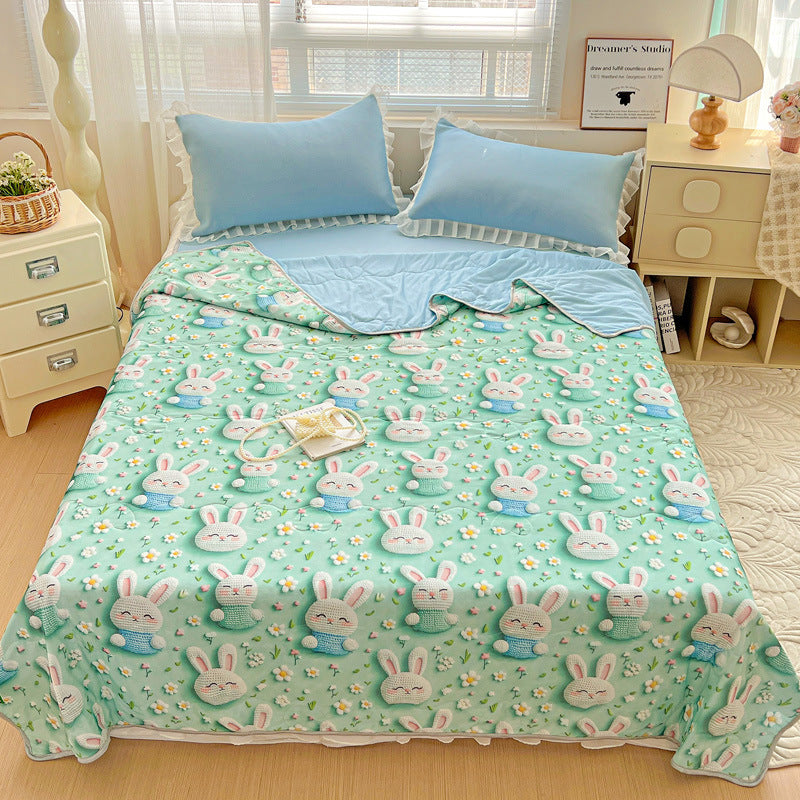 Floral Patterned Lightweight Quilt