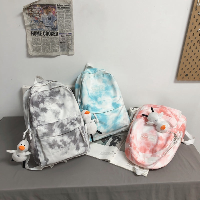 Cloud-Patterned Casual Backpack Stornfield