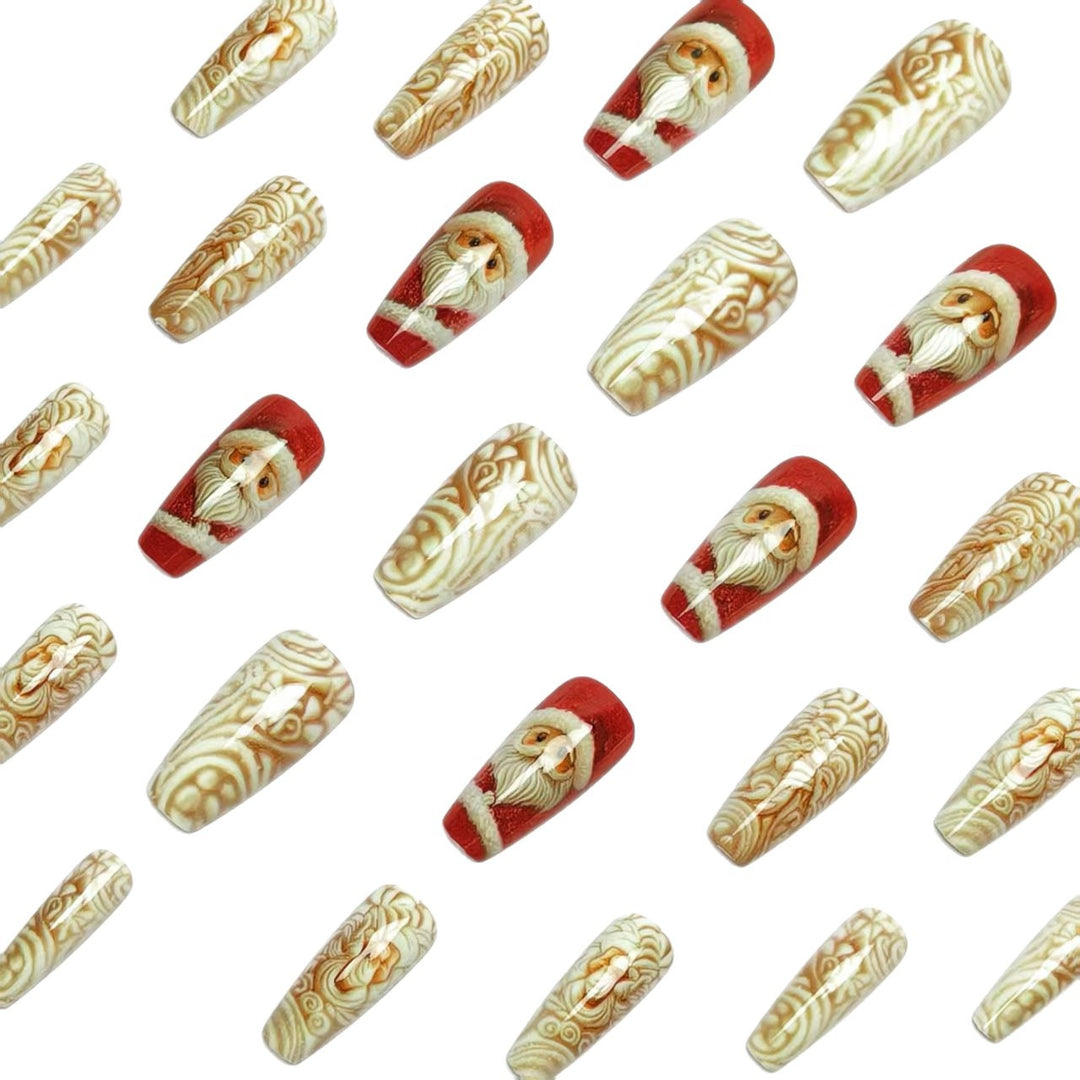 Christmas nail art with festive Santa motif Stornfield