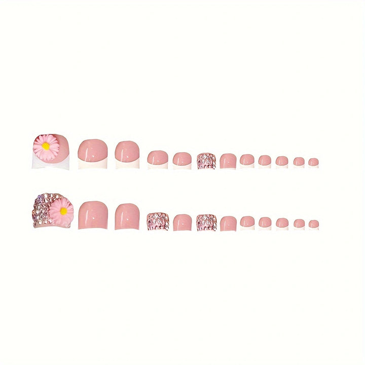 Floral-Inspired Press-On Nail Art Set Stornfield