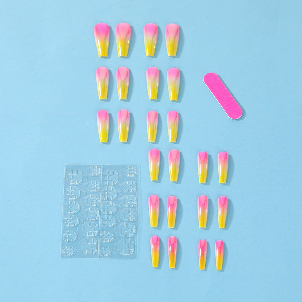 Artificial nail tips in modern ombre design Stornfield