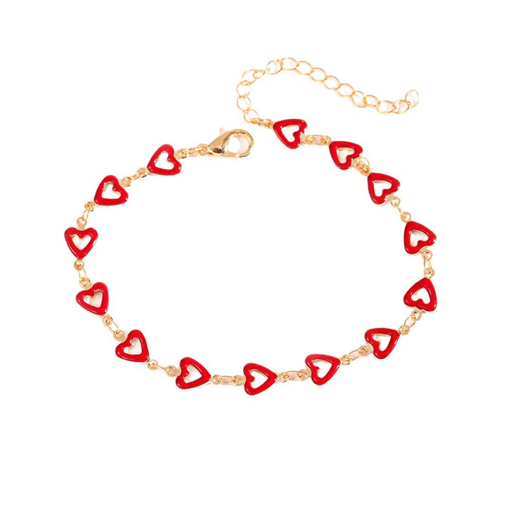Colorful Heart Charm Anklet Stornfield