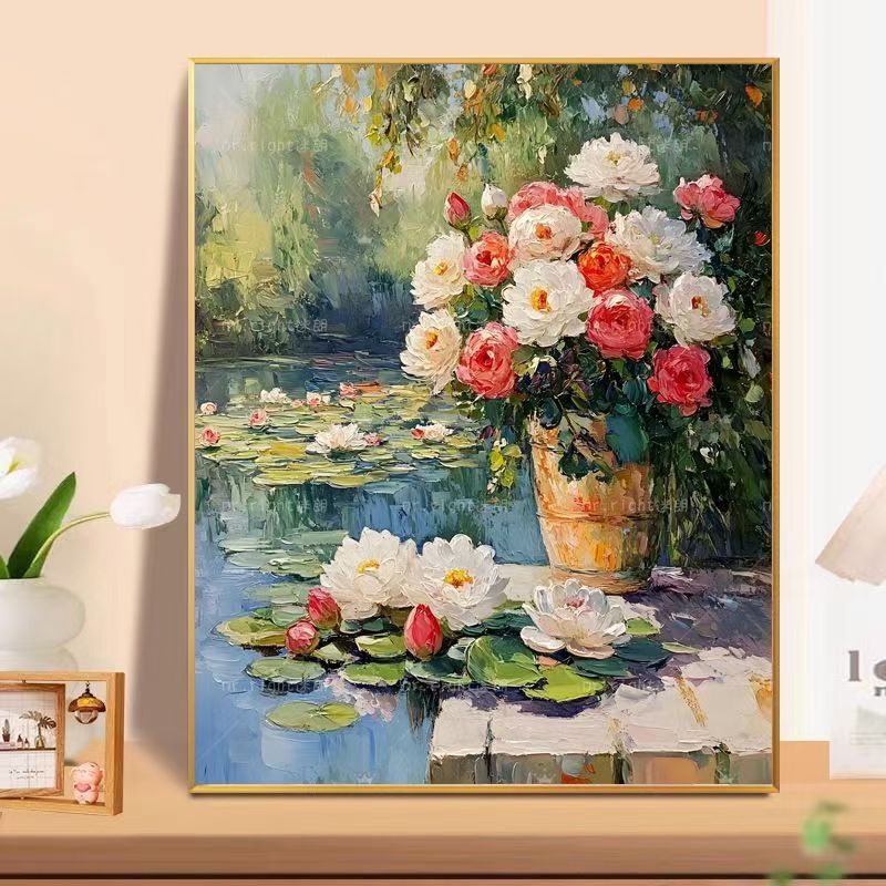 Floral Landscape Oil Painting Wall Art Stornfield