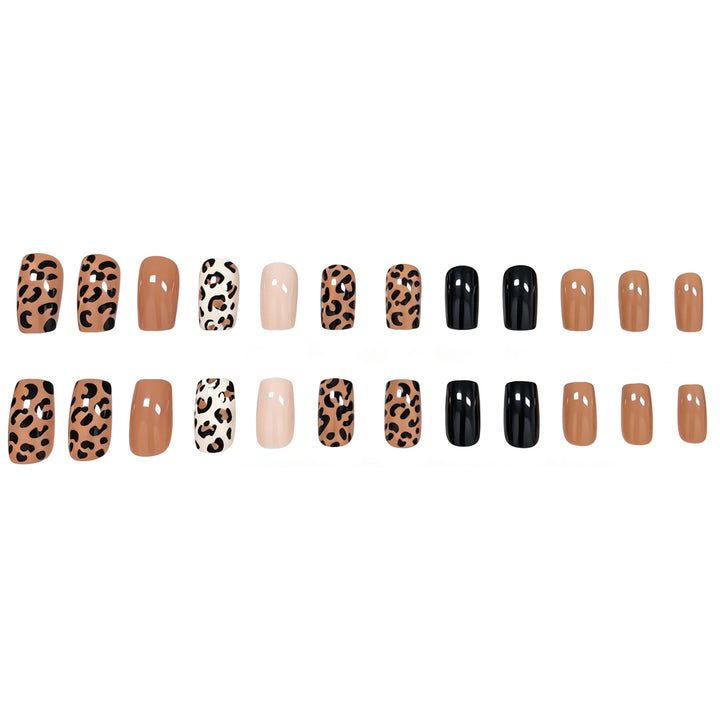 Elegant Leopard Print Acrylic Nail Art Stornfield