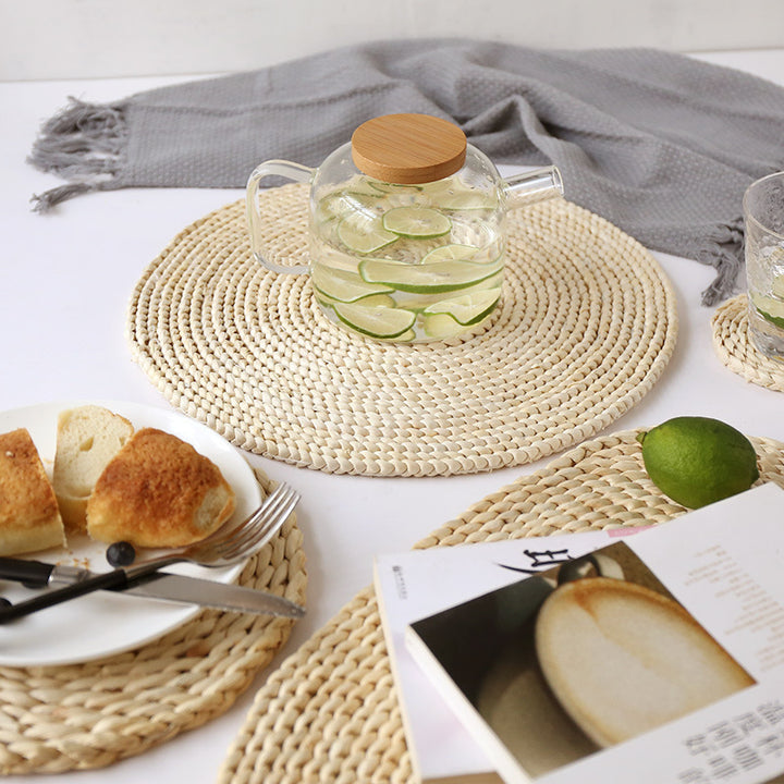 Round Coaster Made of Natural Fiber Stornfield