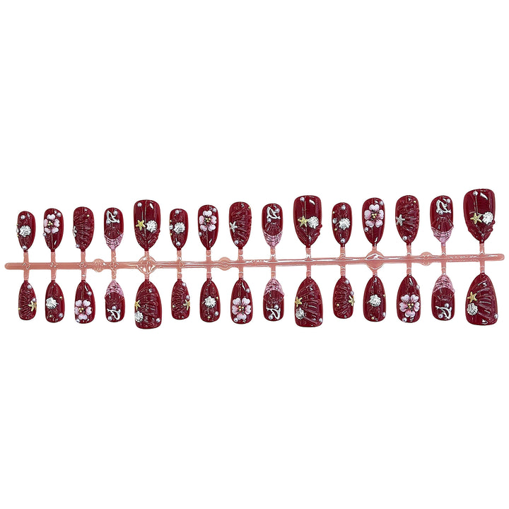 Artistic Floral Design Press-On Nail Set Stornfield 1787225330