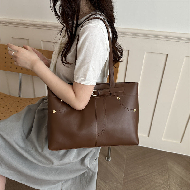 Spacious Multi-Pocket Tote Bag