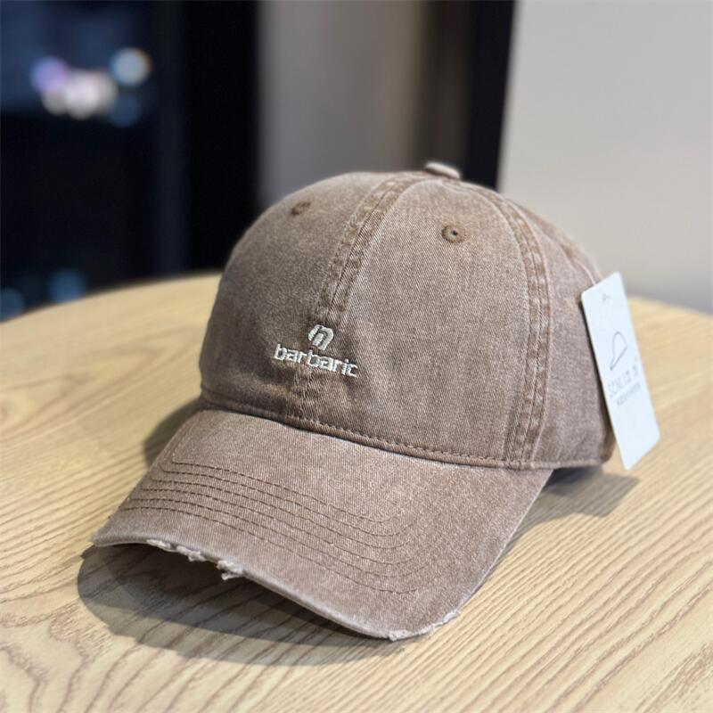 Men's Distressed Cotton Twill Baseball Cap Stornfield