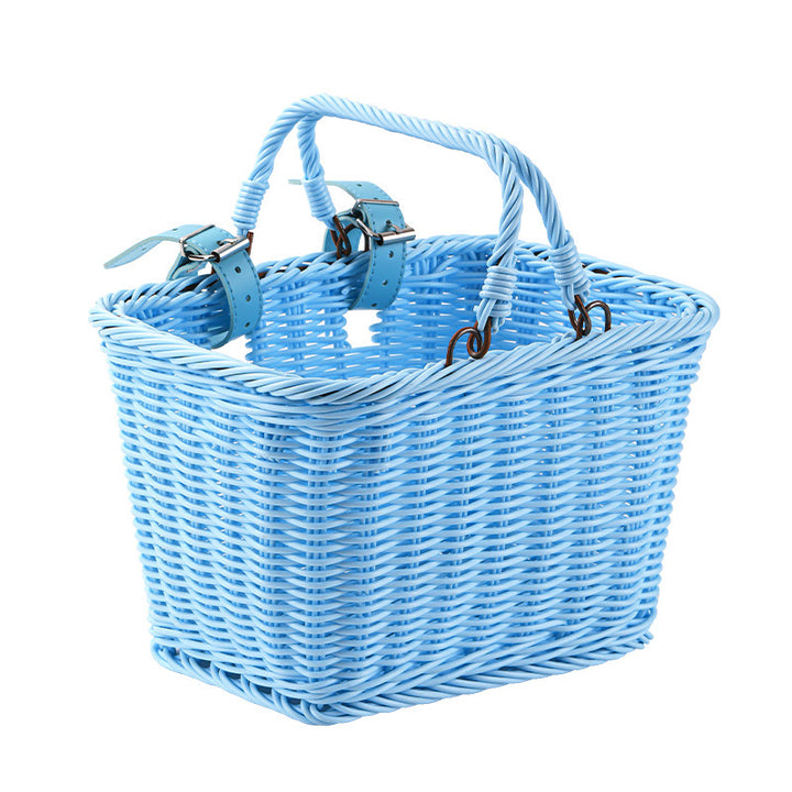 Women Handmade Basket with Leather Handles Stornfield