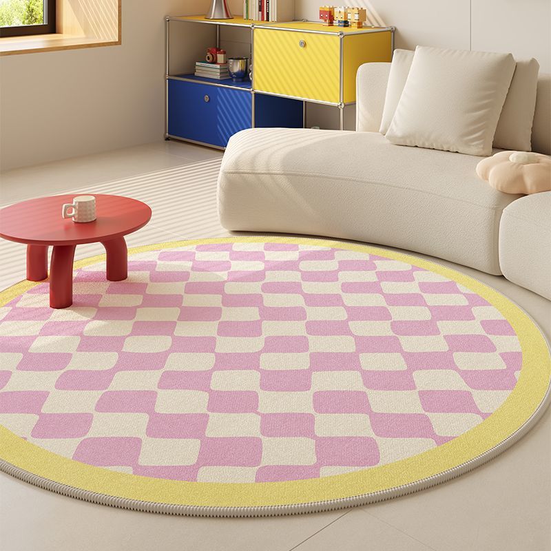 Circular Geometric Area Rug