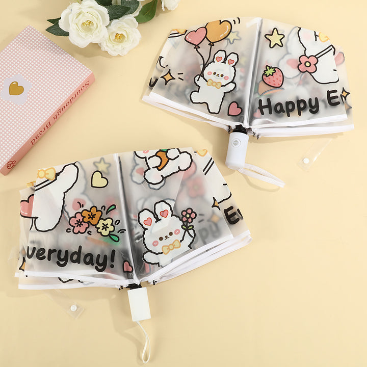Women folding umbrella with cute animal design Stornfield