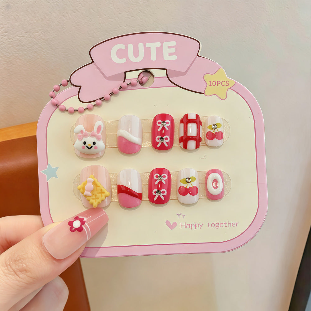 Colorful Nail Art Artificial Nails with Summery Designs Stornfield