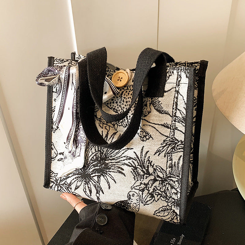 Artistic Patterned Tote Bag