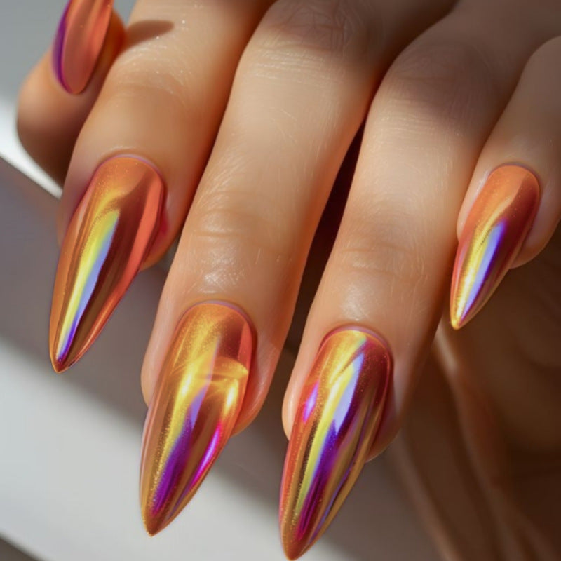 Premium Glossy Gel Press-On Nails Stornfield