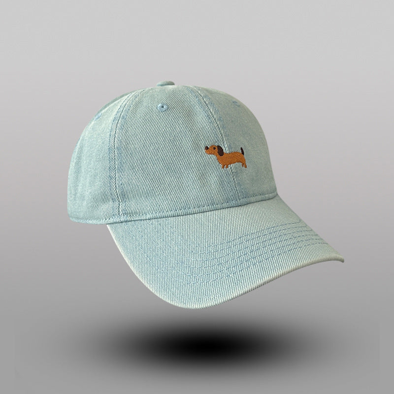 Women's Casual Embroidered Dog Theme Baseball Cap Stornfield