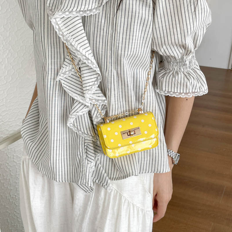 Polka Dot Mini Crossbody Handbag
