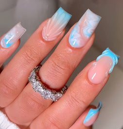 Creative 3D Bow and Pearl Nail Extensions Stornfield