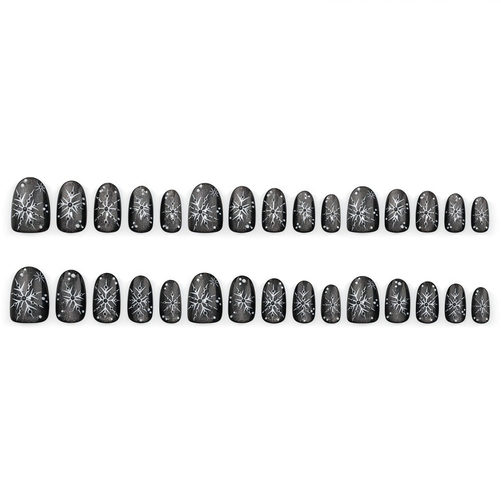 Creative Gel Art Nails with Graphic Design Stornfield