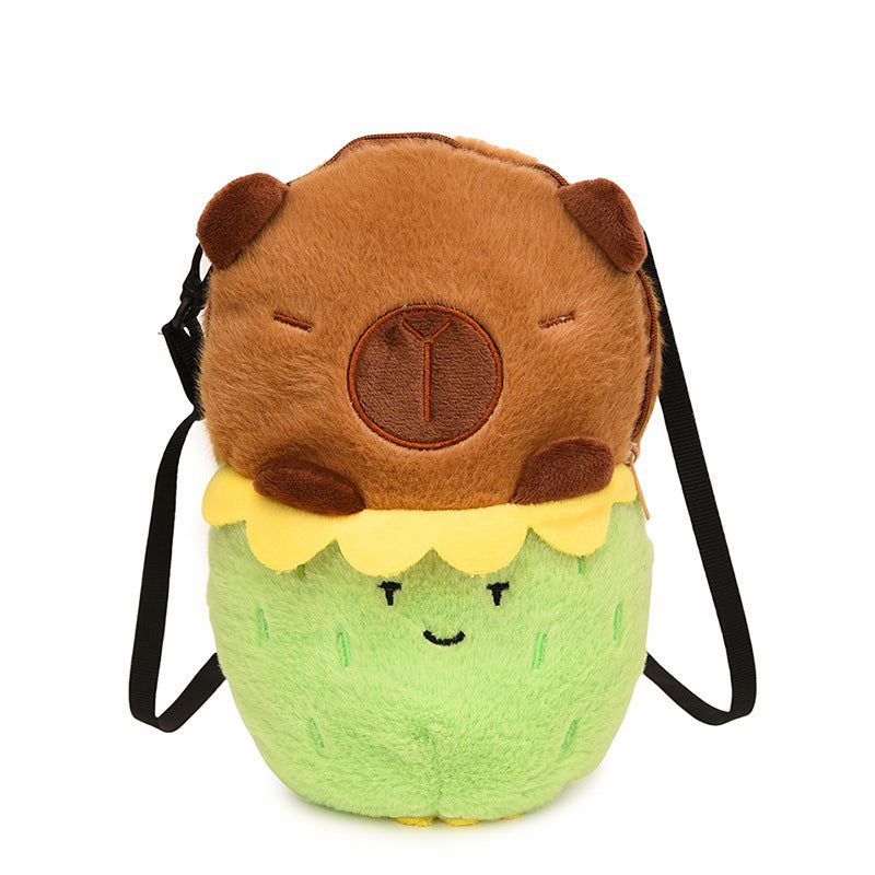 Plush Shoulder Bag with Cute Dessert Design Stornfield